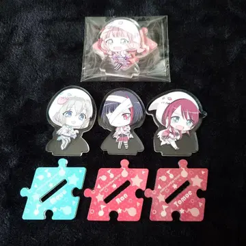 뱅드림 이어지는 쁘띠 아크릴 스탠드 4개 세트