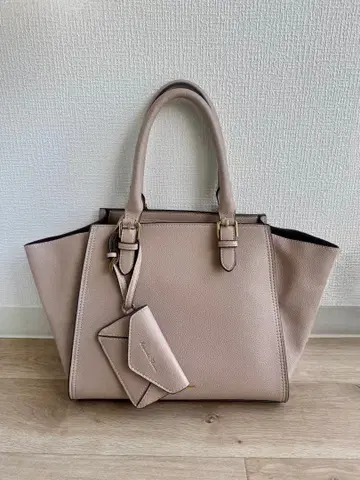 사만다 타바사 핸드백 베이지 파우치 포함