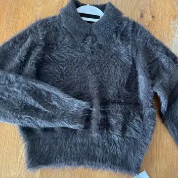 Mila Owen 카라 니트 캉캉 스커트 코디 SET 브라운