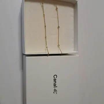 Canal 4C 골드 크리스탈 팔찌 박스 포함