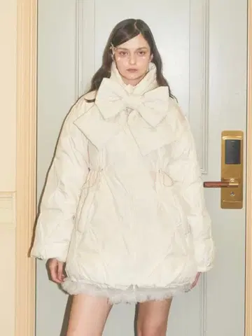 2way 머플러 포함 에코 다운 자켓