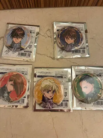 건담w 30주년 기념 디너쇼 캔뱃지 세트 5종