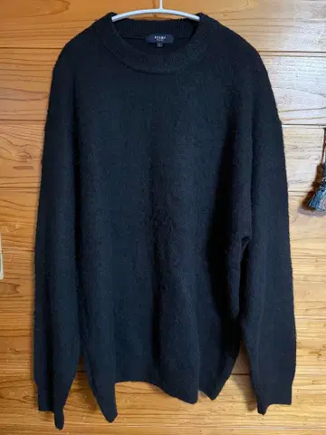 beams heart knit 니트 스웨터 블랙 무지