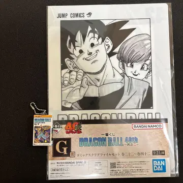 제일복권 드래곤볼 40th G상 클리어 파일, 키링 세트