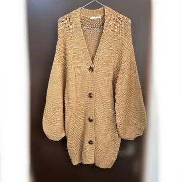 레트로걸 롱 니트 가디건 미사용 새상품