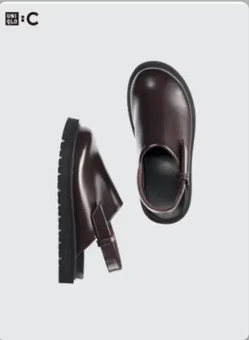 UNIQLO 클로그 샌들 다크 브라운 M 사이즈