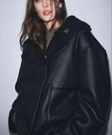 ZARA ZW 컬렉션 리버서블 자켓 XS 보아 자켓