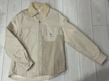 ZARA 피넛 자수 셔츠 자켓 L 베이지 새상품