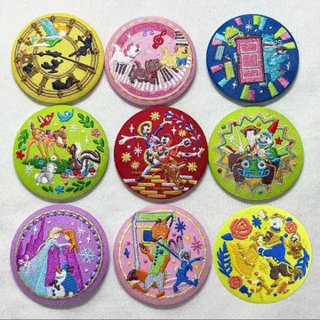 디즈니 자수 캔뱃지 겨울왕국 주토피아 리멤버 미 묶음 판매