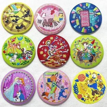 디즈니 자수 캔뱃지 겨울왕국 주토피아 리멤버 미 묶음 판매