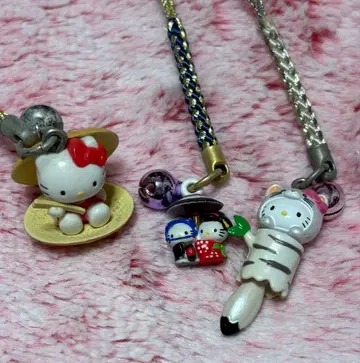 [ 레어 ] 지역 한정 키티 Hello Kitty 스트랩 3개 세트