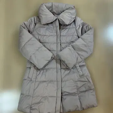 시착만 한 비쓰리 충전솜 미들 기장 코트 핑크퍼플