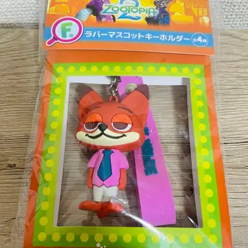 [미개봉] 주토피아 러버 마스코트 키링 닉 Happy 복권