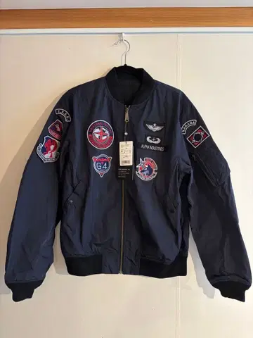 ALPHA INDUSTRIES MA-1 플라이트 자켓 네이비