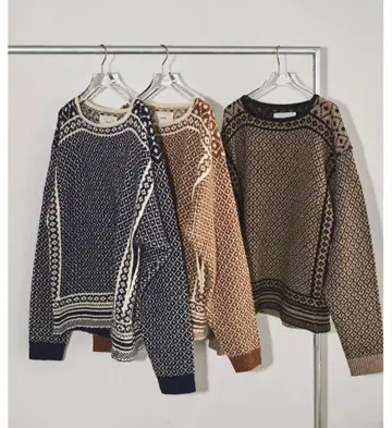 TODAYFUL 노르딕 오버 니트 FREE 사이즈