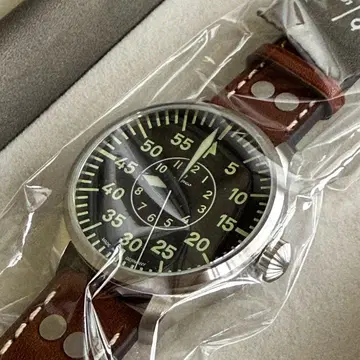 새상품 라코 LACO 손목시계 파이롯트 자동 금 남성용 861690 아헨