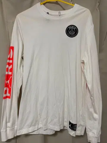 조던 PSG 긴팔 셔츠 화이트