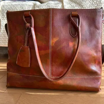 브라운 가죽 비즈니스 백