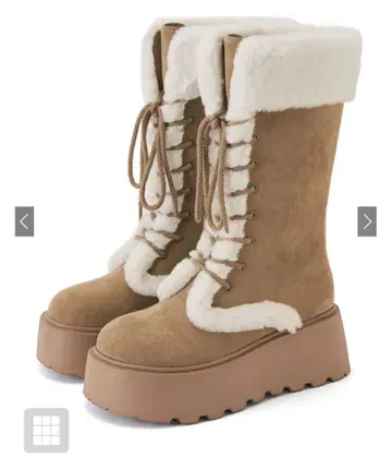 GRL 그레일 스웨이드 무스탕 레이스업 부츠 23cm [ zr1330 ]