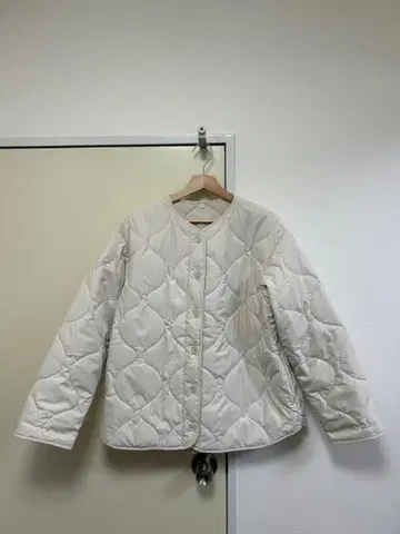 [ 새상품급 ] 무인양품 포근한 솜 퀼팅 자켓 아이보리 XL