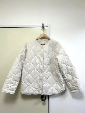 [ 새상품급 ] 무인양품 포근한 솜 퀼팅 자켓 아이보리 XL