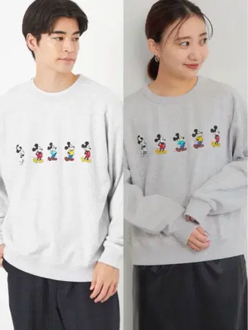 미키마우스 맨투맨 남성/여성 세트