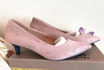 Oriental Traffic 핑크 스웨이드 펌프스 사이즈 39