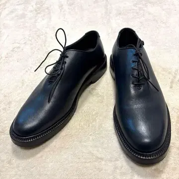 컨디션 최상 YAMANE 다크 네이비 코드번 가죽 신발 레이스업 28
