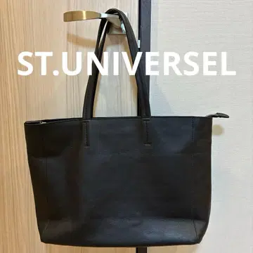 세인트 유니버셀 토트백 가죽 숄더 A4 블랙