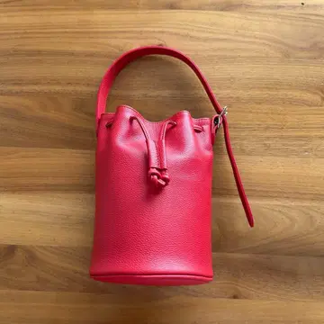 신진 공방 천연 가죽 복조리형 숄더백