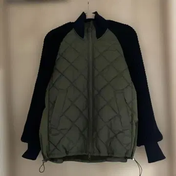 헤렌시아 카키 퀼팅 자켓