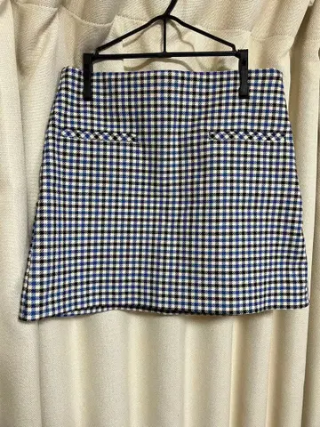 ZARA 체크 무늬 타이트 스커트 EUR S