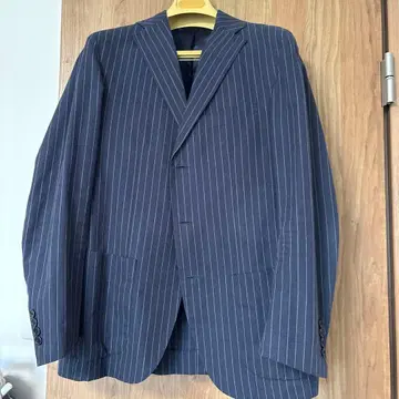 DEPETRILLO 네이비 스트라이프 비즈니스 정장