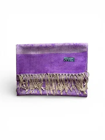 PASHMINA 100% 캐시미어 스톨 보라색