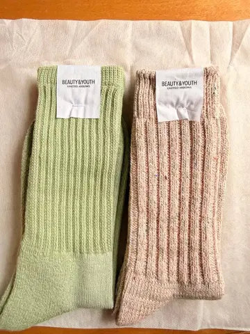 BEAUTY&YOUTH 리브 삭스 2세트