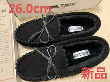 [ 새상품 미사용 ] MINNETONKA 블랙 모카신