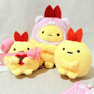 새우튀김 꼬리 봉제 인형 키링 스트랩 묶음 판매 스밋코