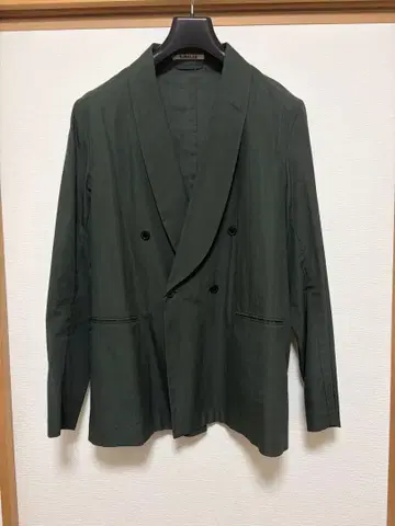 AURALEE 숄카라 자켓 다크 그린 사이즈 3