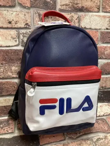 휠라 인조 가죽 로고 테이프 통학 여행 경량 여성용 백팩 6160엔