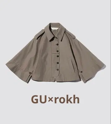 GU 숏 케이프 코트 rokh