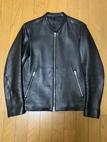 리드롬 싱글 라이더 자켓 램 가죽 양가죽 블랙 M 얼룩 있음