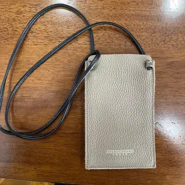 AVENUESTORY 베이지 스마트폰 숄더백