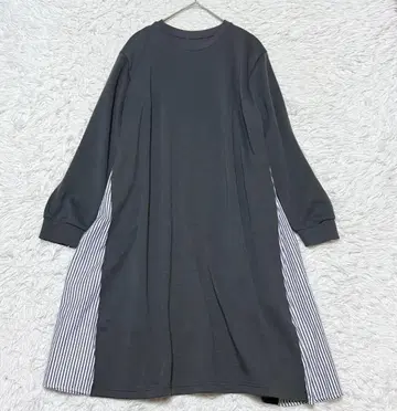 Honeys 허니즈 A라인 도킹 롱 원피스 긴팔 LL