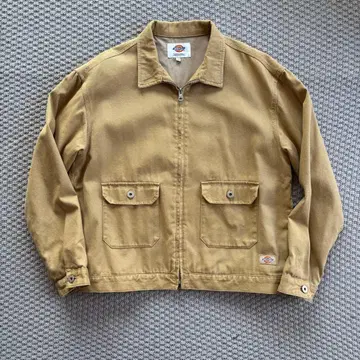 Dickies 베이지 집업 자켓 M 사이즈