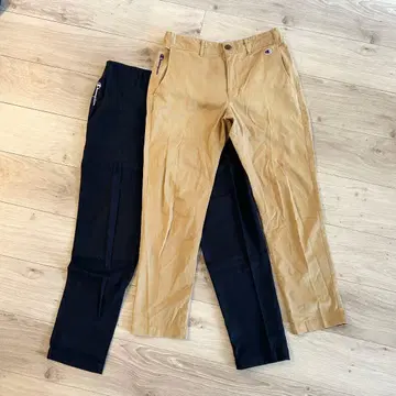 Champion 테이퍼드 치노 팬츠 2개 세트 S 사이즈 네이비 베이지