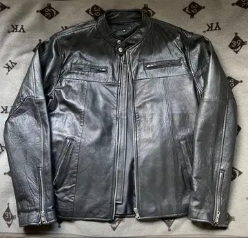 [ XL ] WORCA 가죽 자켓 라이더스 싱글 천연 가죽 블랙
