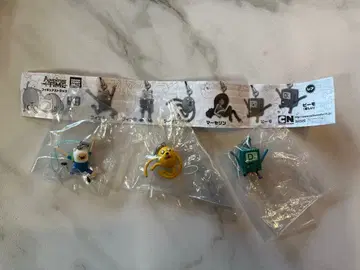 희귀 레어 비모(슬픈) 포함 어드벤처 타임 피규어 스트랩 3개 세트