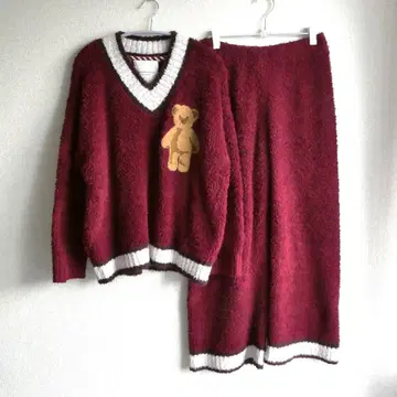 gelato pique 젤라토 베어 사가라 풀오버 팬츠 셋업