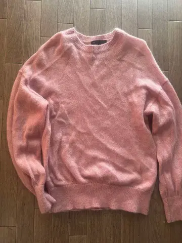 23구 온워드 카시야마 핑크 모헤어 니트 스웨터 38