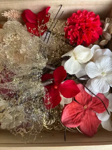 머리 장식 세트 성인식 졸업식